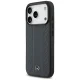 Mercedes Leather Laurel Leaves Stripes MagSafe Case for iPhone 17 Pro, Blue