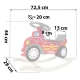 Ricokids wooden rocking car 785001 fire department