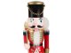 Christmas Wooden Nutcracker, Decorative Figurine, 25 cm