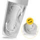 Sportinė gertuvė-plaktuvė 4FIZJO Ultra 700 ml, balta/mėlyna