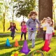 3 in 1 Toss Game Set for Kids with Rings, Bean Bags, and Cones