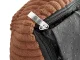 Soft Corduroy Dog and Cat Bed, Non-Slip, Size S, Brown