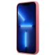 Karl Lagerfeld Silicone Plaque Case for iPhone 13 mini, Fuchsia