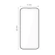 Tech-Protect iPhone 17 Air Tempered Glass Quick Set+ 2-pack, Black