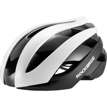 Rockbros Bicycle Helmet, Size L (58-61 cm), White/Black