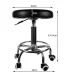 Adjustable Hairdresser Beauty Master Chair Beauty Salon and Spa Stool, Black