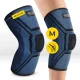 4FIZJO Elastic Knee Support Brace with Patella Ring M, Blue