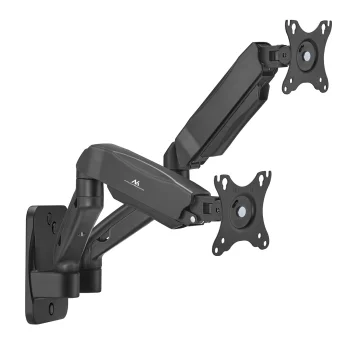 Maclean MC-988 Dual Monitor Wall Mount, 17-32", 2x 9kg, Black