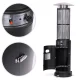 MultiGarden BYH-D-PC 11 kW Gas Patio Heater with Glass Tube and Cover, Black