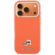Karl Lagerfeld Karl & Choupette Head Pins Saffiano MagSafe Phone Case Cover iPhone 17 Pro - Orange