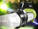 Rechargeable LED Searchlight Flashlight JS-881B with Powerbank Black/Green