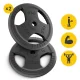 Cast Iron Weight Plates 4FIZJO 2 x 10 kg (26 mm)