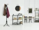 ModernHome Standing Metal Coat Rack with 16 Hooks, Black