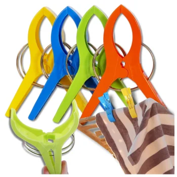 Beach Towel Clips for Sun Lounger XXL, 4 pcs.