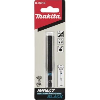 Makita B-66818 Impact Black 1/4" 80 mm Magnetic Bit Holder