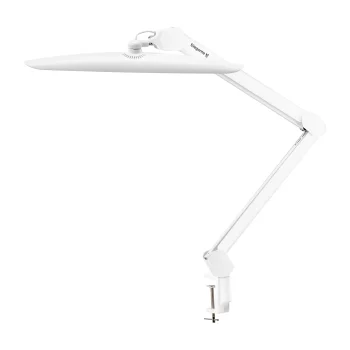 Elegante LED Treatment Desk Lamp with Table Clamp, White