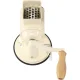 Zassenhaus Classic Manual Drum Grater with 2 Drums, Cream