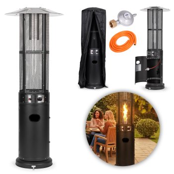 Gas Patio Heater 11 kW Outdoor Heater with Cover MultiGarden
