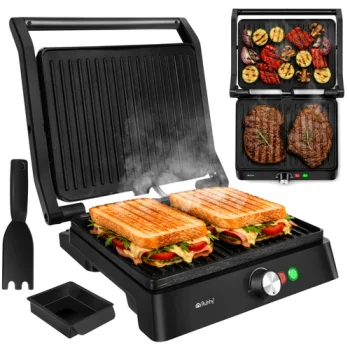 Electric Grill / Sandwich Maker Ruhhy 2000W, Black