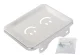 Metal Wall-Mounted Soap Dish, Silver