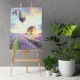 Ikonka Paint by Numbers Lavender Field, 50x40 cm