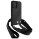 BMW iPhone 16 Case M Edition Carbon Stripe & Strap, Black