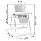 Nukido Elite 3-in-1 Baby High Chair, Grey