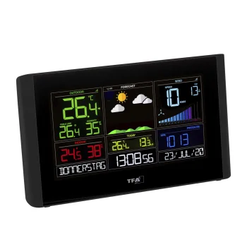 TFA VIEW BREEZE 35.8001.01 Wireless WiFi Weather Station, Black