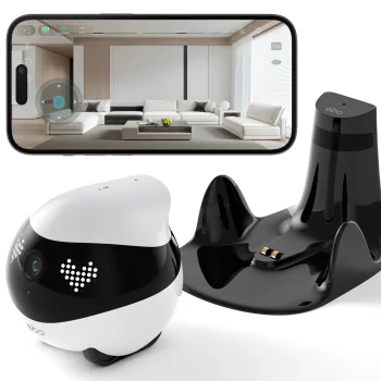Enabot EBO Air 2 FamilyBot Companion Robot with 2K Camera, White
