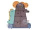 Bath Toy with Water Wheel and Shower Dinosaur