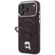 Karl Lagerfeld Case for iPhone 18 Pro / 17 Pro with Ring Stand 360 MagSafe, Burgundy