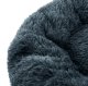 Universal plush pet bed for dogs and cats, 80 cm, dark grey