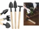 Mini Garden Tool Set 3-in-1, Trowel and Rake for Indoor Plants