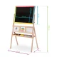 Ricokids Double-Sided Kids Art Easel with Clock and Abacus, Multicolor