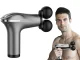 Massage Gun for Body, Back and Legs, 25W, 4 Attachments, Silver
