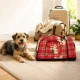 Foldable Pet House Bed for Dogs and Cats, Size XL, Red