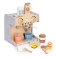 Ecotoys 2-in-1 Wooden Coffee Machine and Shop for Kids, 26 Accessories
