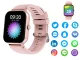 Unisex Sports Smartwatch with Bluetooth Calling, Silicone Strap, Pink