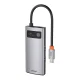 Baseus Metal Gleam Series 4in1 USB-C Hub (USB 3.0, USB 2.0, HDMI, PD) Grey
