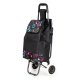 Shopping Cart with Seat for Seniors ModernHome 30L Grocery Trolley with Large Wheels, Gray