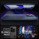 Spigen Thin Fit Case for iPhone 15 Pro Max, Black Metal