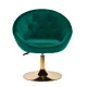 Swivel Beauty Salon Chair 4Rico QS-BL12G Velvet, green