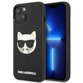 Apple iPhone 13 mini 5.4" Karl Lagerfeld 3D Rubber Choupette Case Cover (KLHCP13SCH3DBK), Black