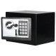 Electronic Home Safe Box with Digital Keypad and Key for Valuables, Black