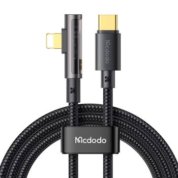 USB-C to Lightning Angled Cable McDodo CA-3390 36W 1.2m Black