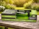Oscillating Garden Lawn Sprinkler 18 Nozzles Adjustable Green/Silver