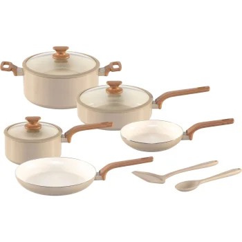 GreenPan Essence 5-Piece Cookware Set, Induction, Taupe