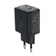 Acefast GaN USB Type-C 30W Wall Charger, PD, QC 3.0, Black (A21)
