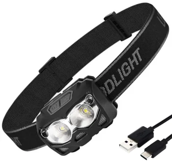LED Headlamp with Motion Sensor ZD111, Black