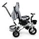 Ecotoys Tricycle with 360° Swivel Seat and Canopy, Grey